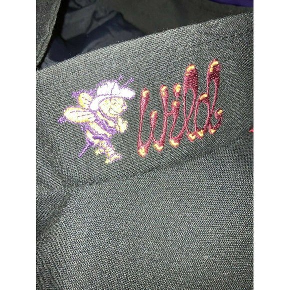 Vtg Bee Wild Mens Jacket 90s Size Large Zip Rent ALL Canvas Cotton Chore Coat - Picture 3 of 5